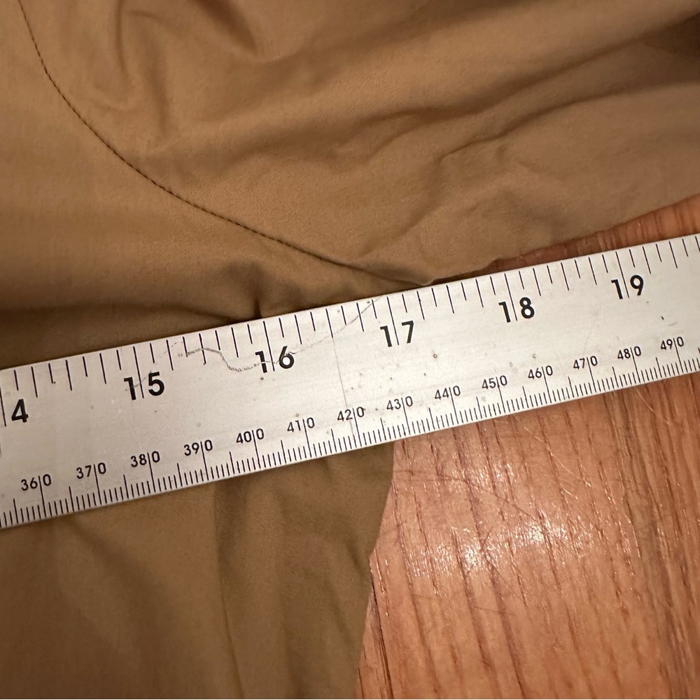 J. Crew Tie-Waist Shirtdress in cotton poplin Tan khaki color Size 4(#2) - Picture 12 of 16